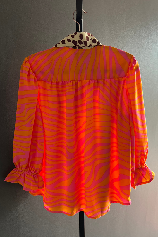 Blusa Rafaela Orange Tiger