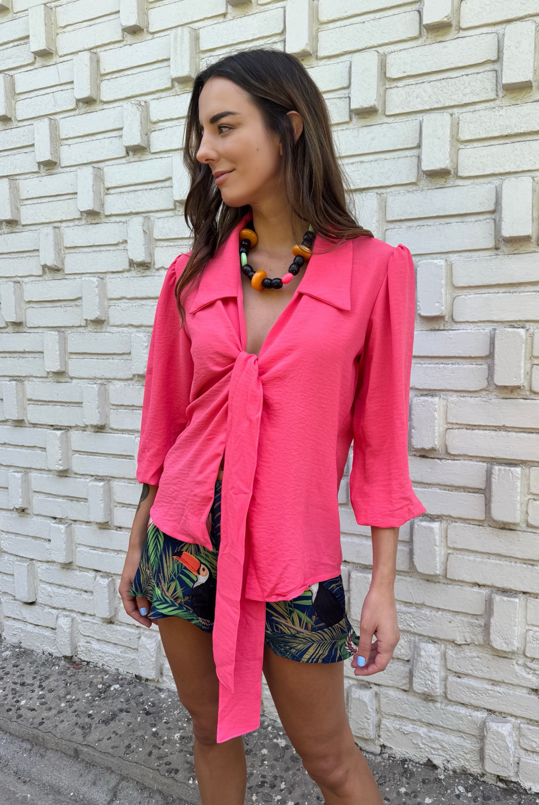 Blusa Mónaco Coral