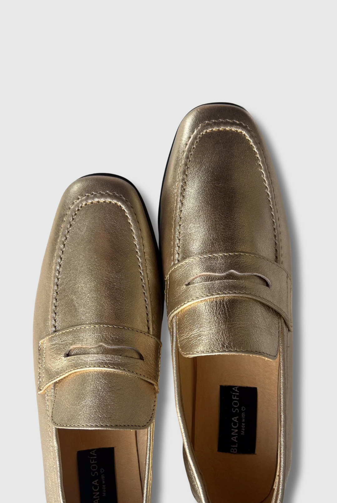 Mocasín Walk Perfect Gold / Cuero