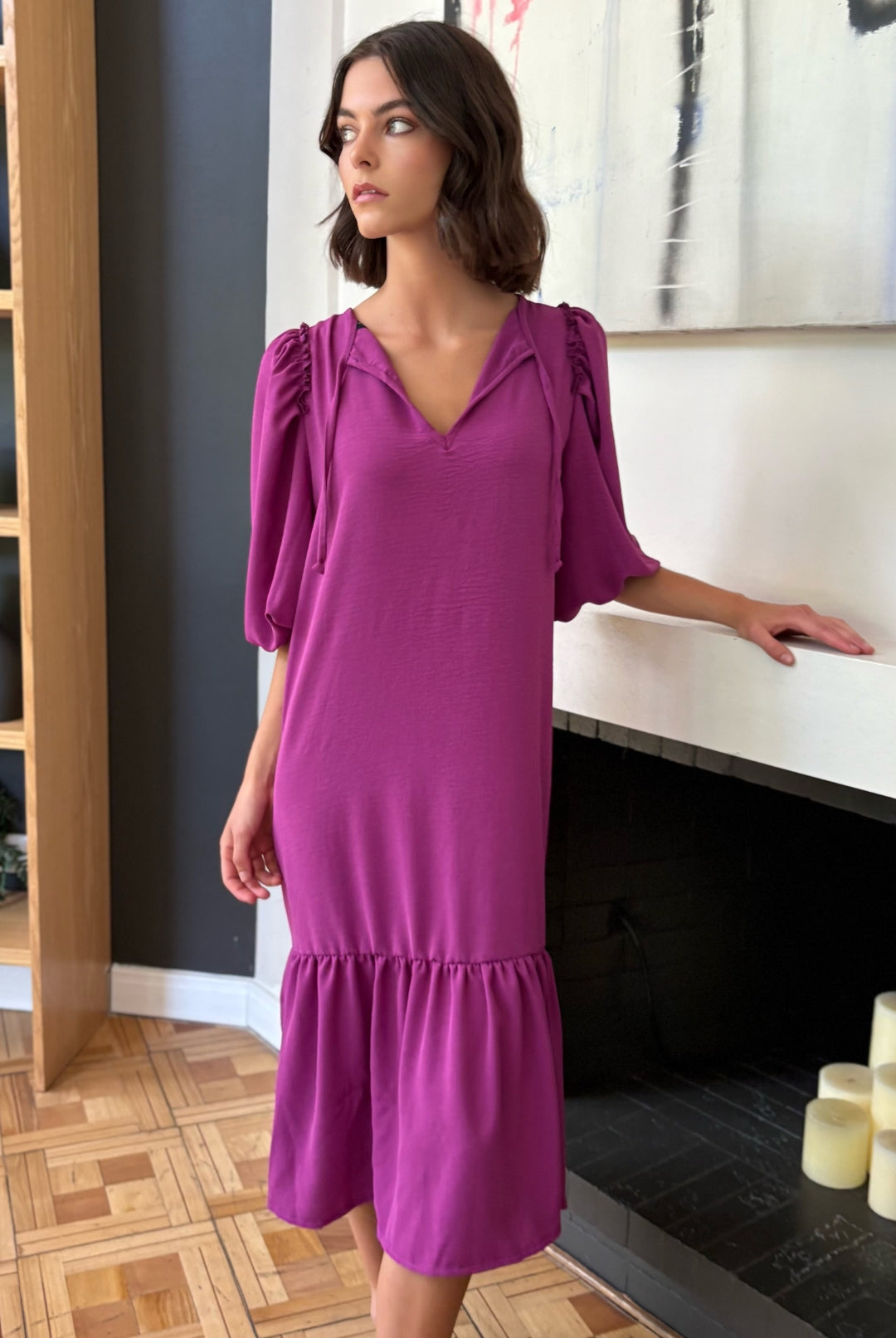 Vestido Praga MAGENTA