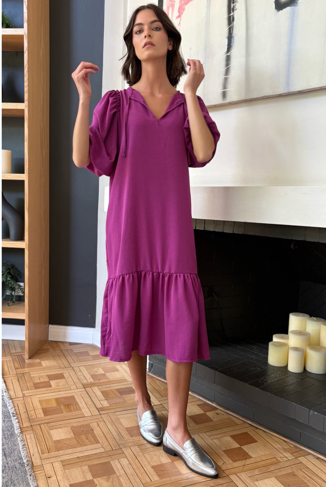 Vestido Praga MAGENTA