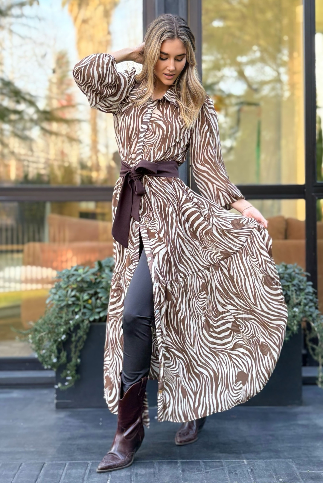 Vestido Marbella Cebra