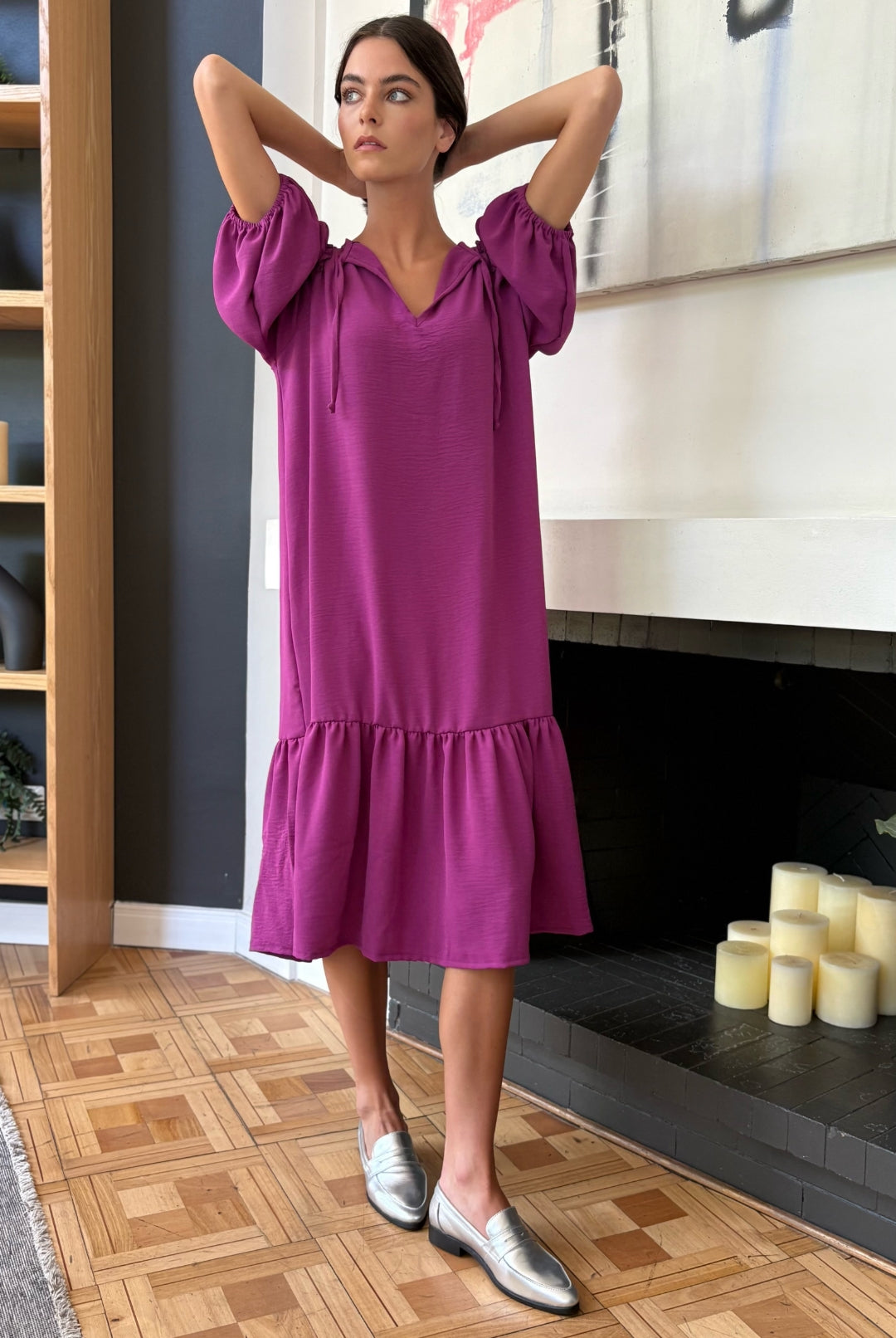 Vestido Praga MAGENTA