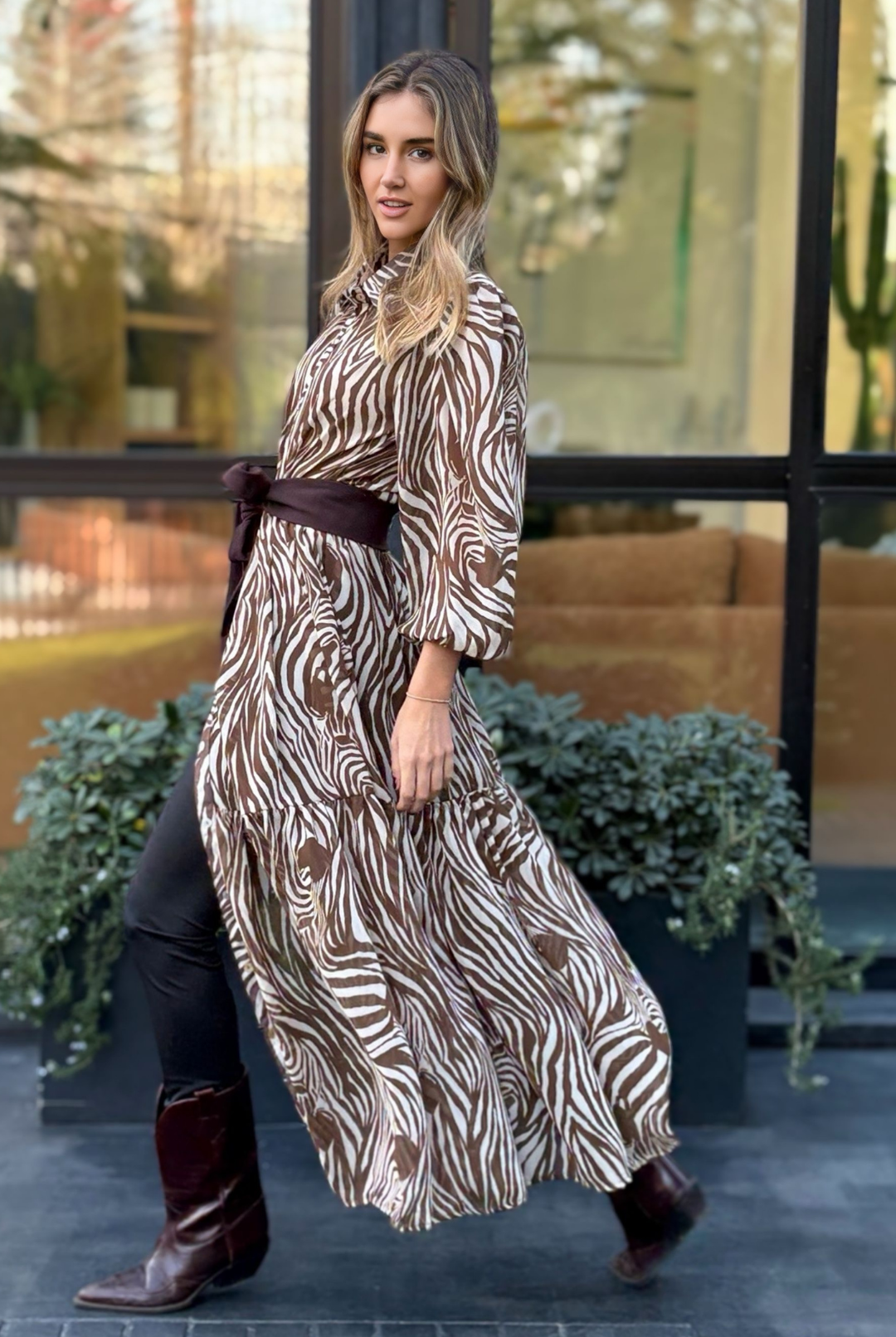 Vestido Marbella Cebra