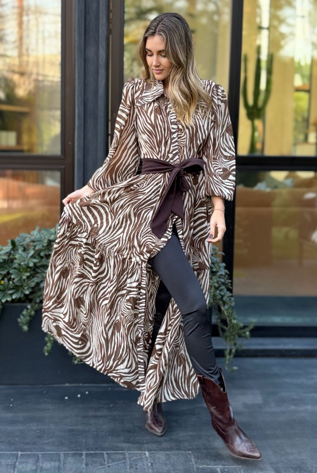 Vestido Marbella Cebra