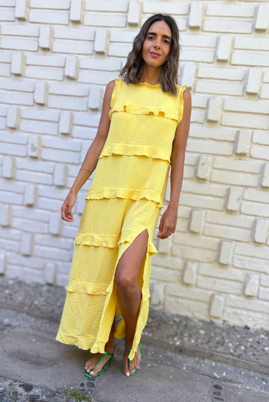 PRE VENTA VESTIDO ROMA YELLOW