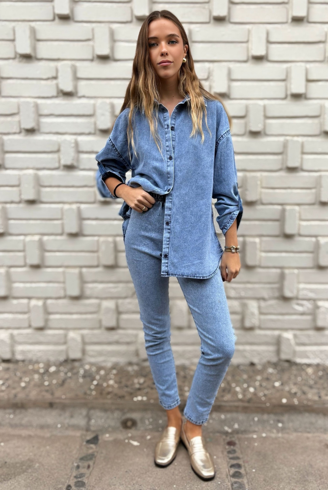 Camisa Benet Sky Blue