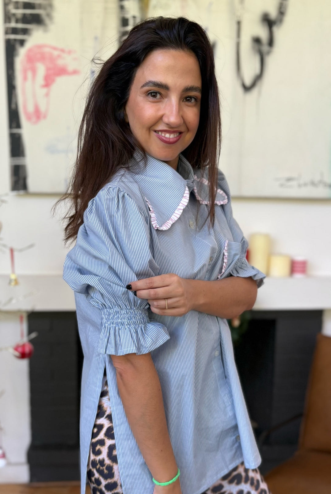 Blusa Málaga Rayas SKY BLUE