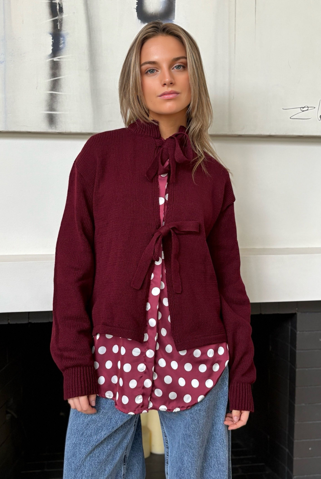 Chaleco Simone Burgundy