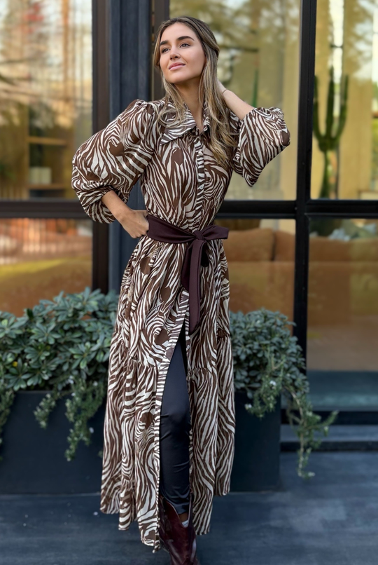 Vestido Marbella Cebra