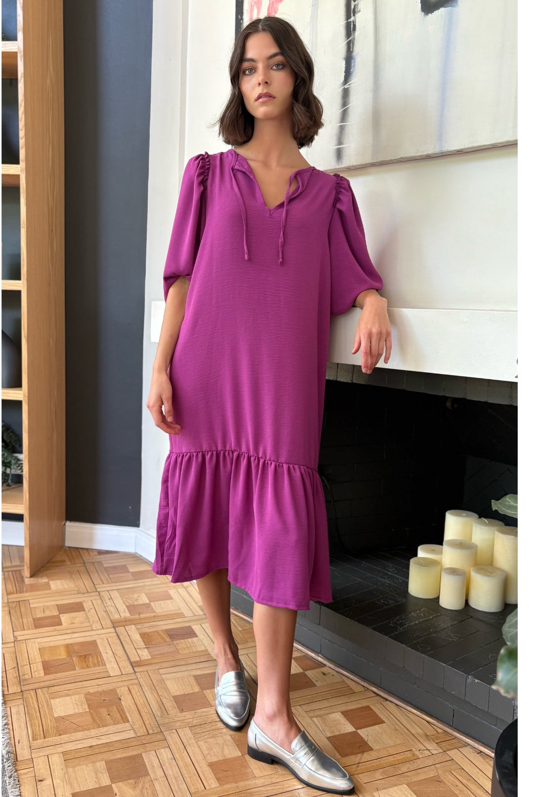 Vestido Praga MAGENTA