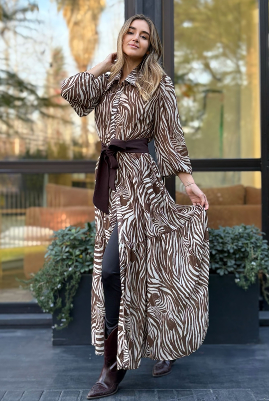 Vestido Marbella Cebra