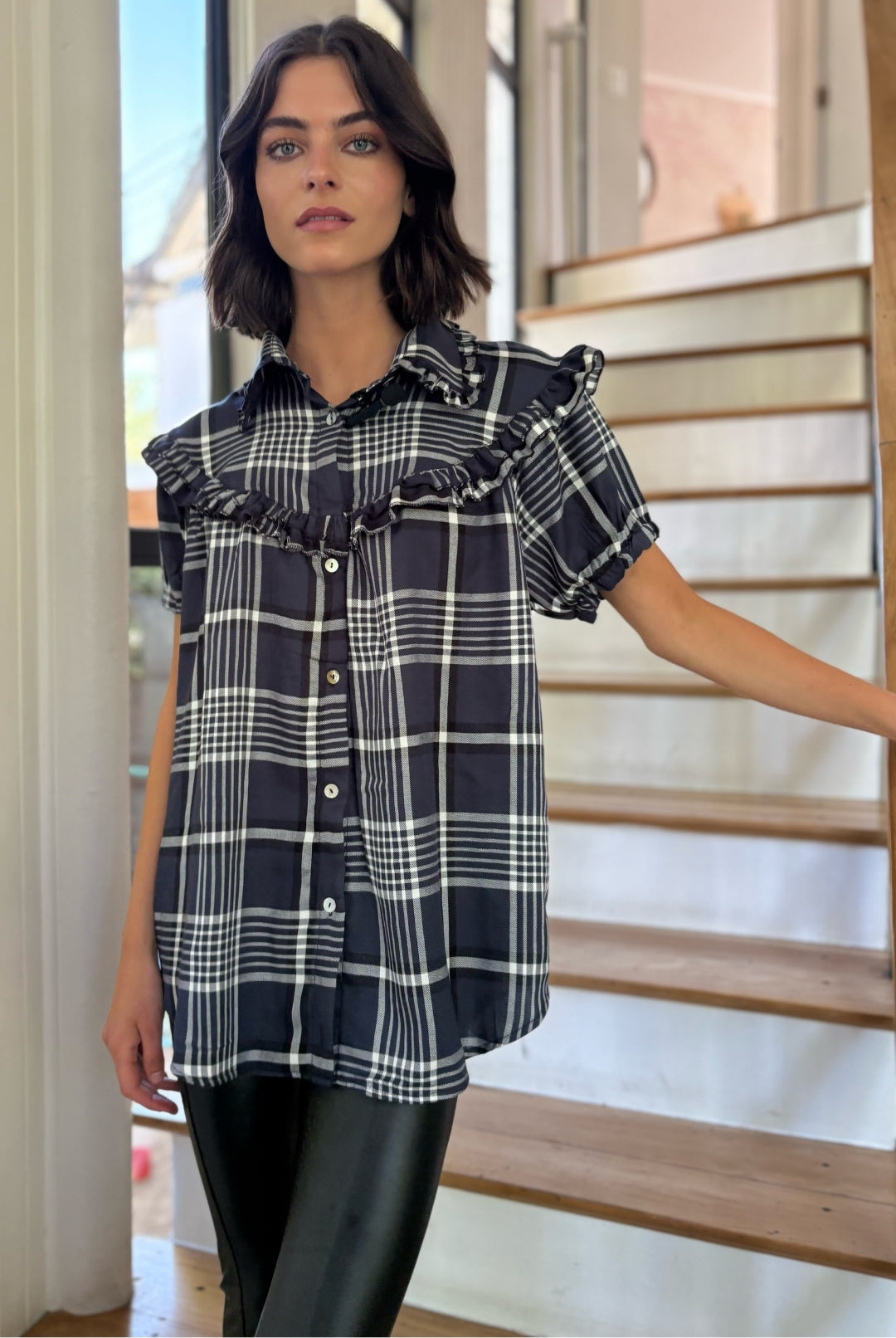 PRE VENTA Blusa Eleonor Cuadrille BLUE