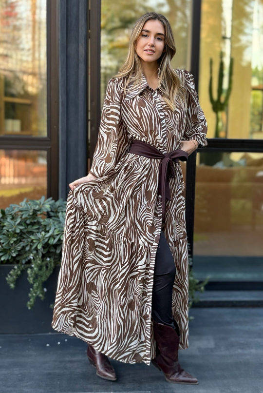 Vestido Marbella Cebra