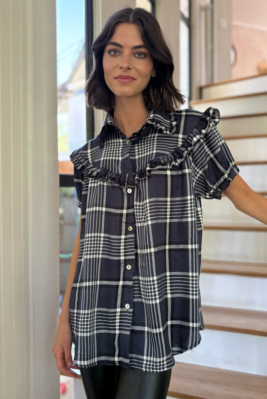 PRE VENTA Blusa Eleonor Cuadrille BLUE