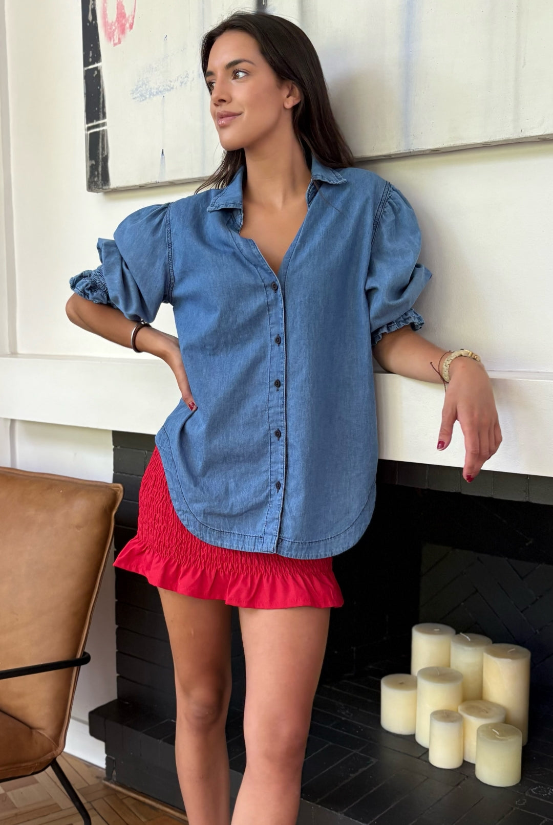 Blusa Jeans Malta SKY BLUE