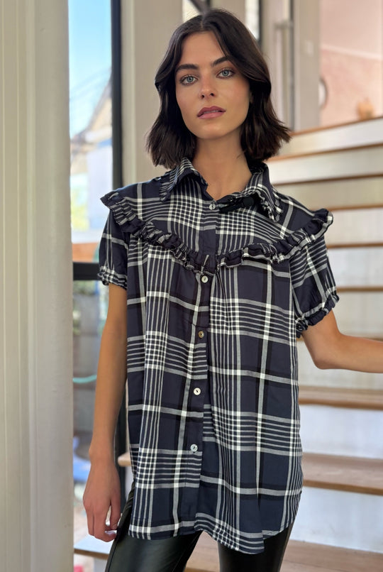 PRE VENTA Blusa Eleonor Cuadrille BLUE