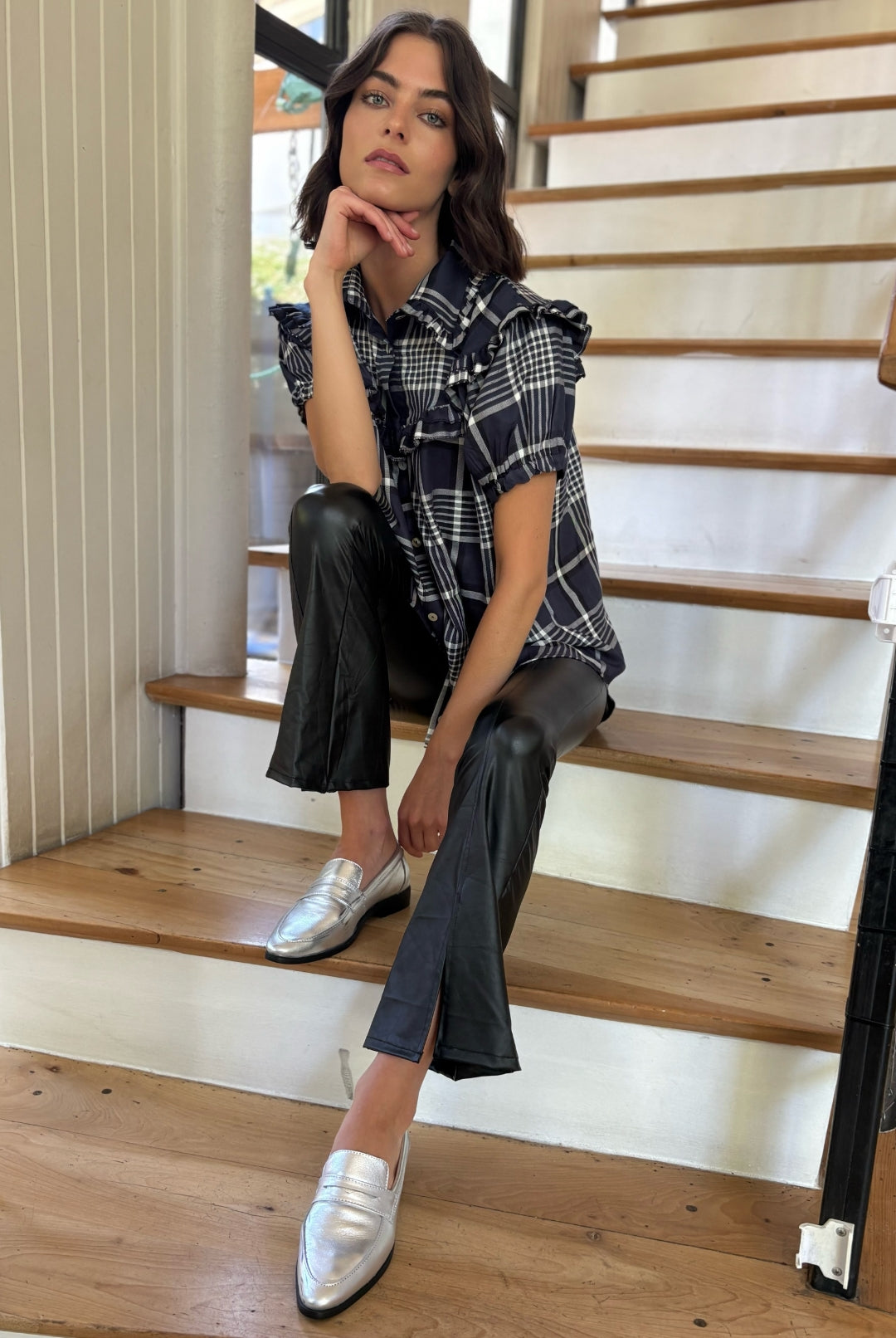 PRE VENTA Blusa Eleonor Cuadrille BLUE