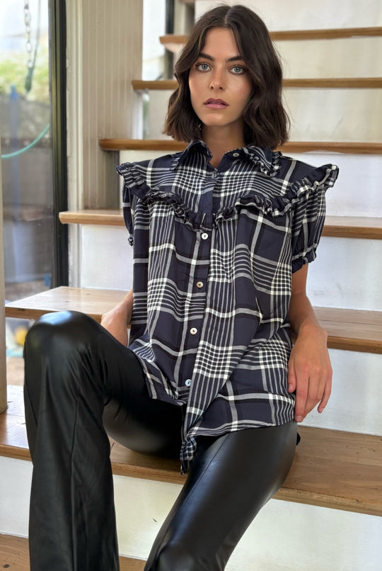 PRE VENTA Blusa Eleonor Cuadrille BLUE