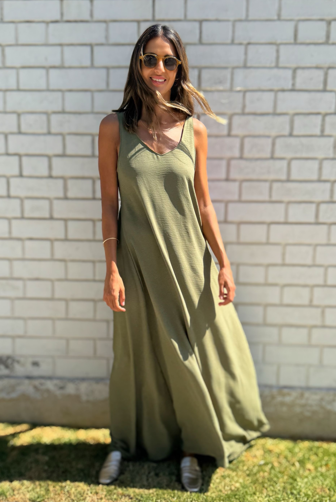 Vestido Danubio Olive