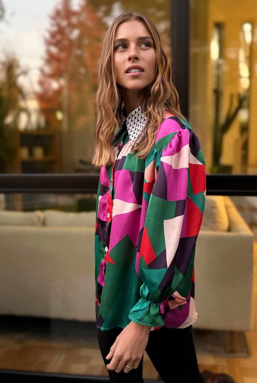 Blusa Rafaela Geometric