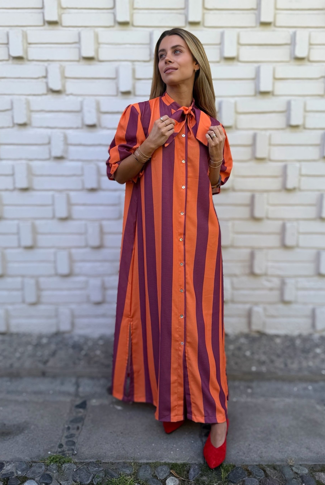 VESTIDO CAYETANA ORANGE