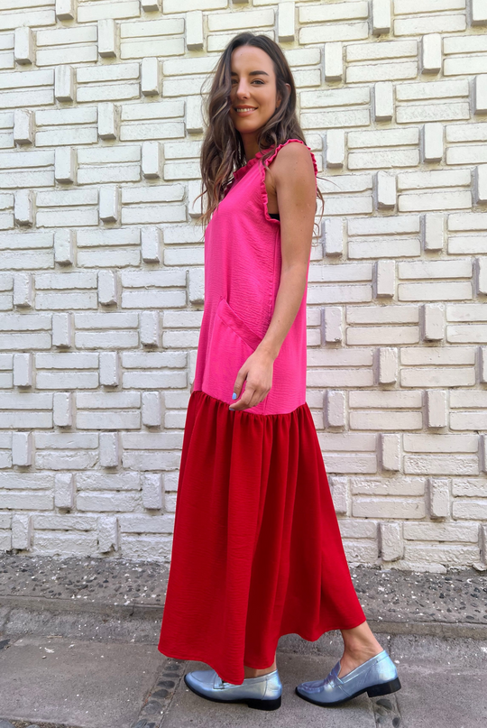 Vestido Italia Pink/Red