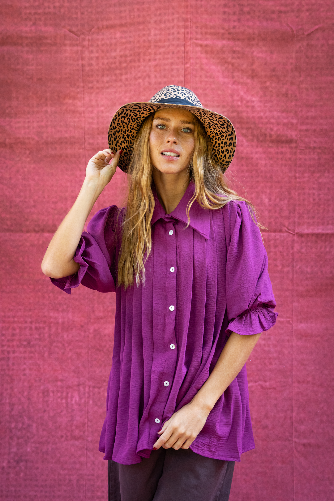 Blusa Gardenia Magenta