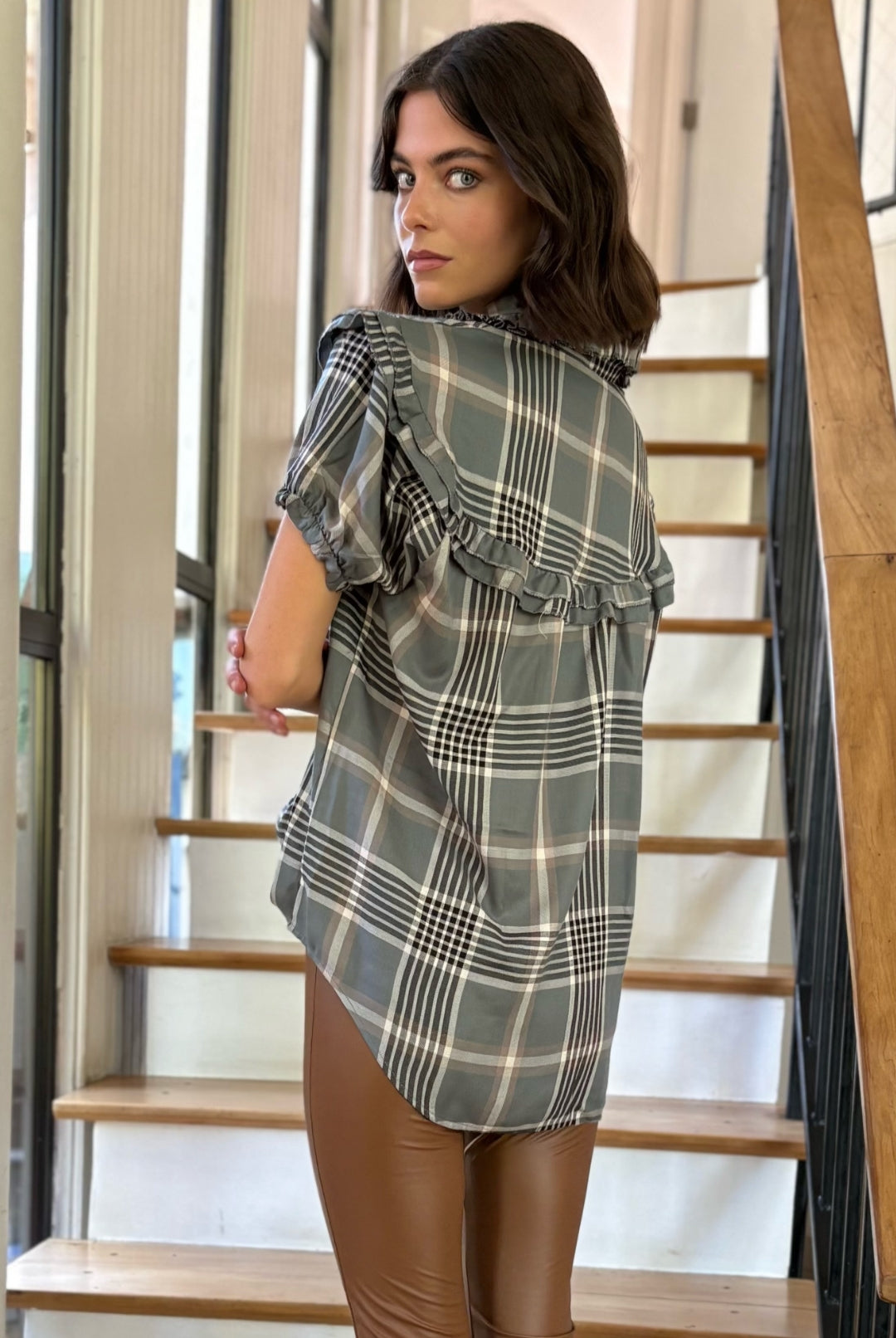 PRE VENTA Blusa Eleonor Cuadrille GREEN