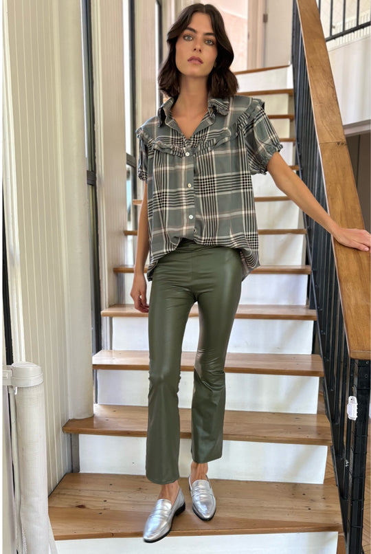 Leggings Cuerina GREEN