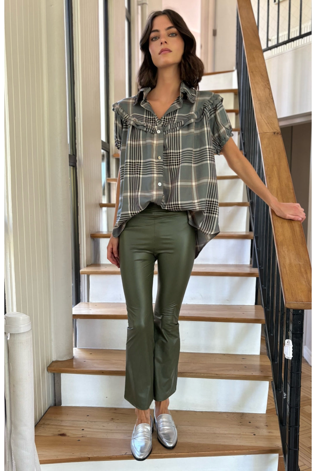 PRE VENTA Blusa Eleonor Cuadrille GREEN