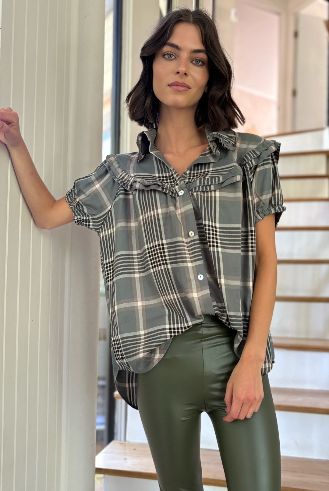 PRE VENTA Blusa Eleonor Cuadrille GREEN