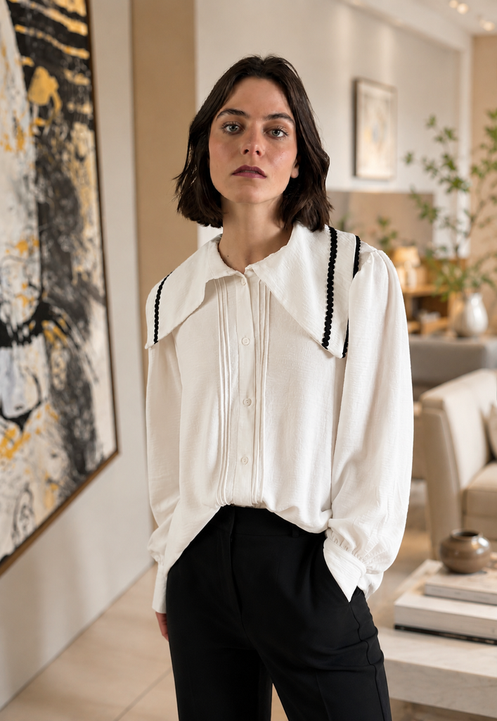 Blusa Queen Elisa White