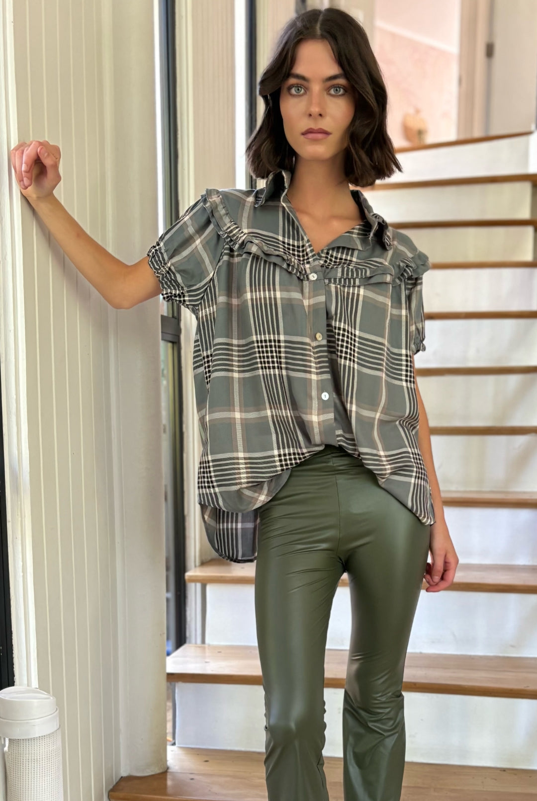 Leggings Cuerina GREEN