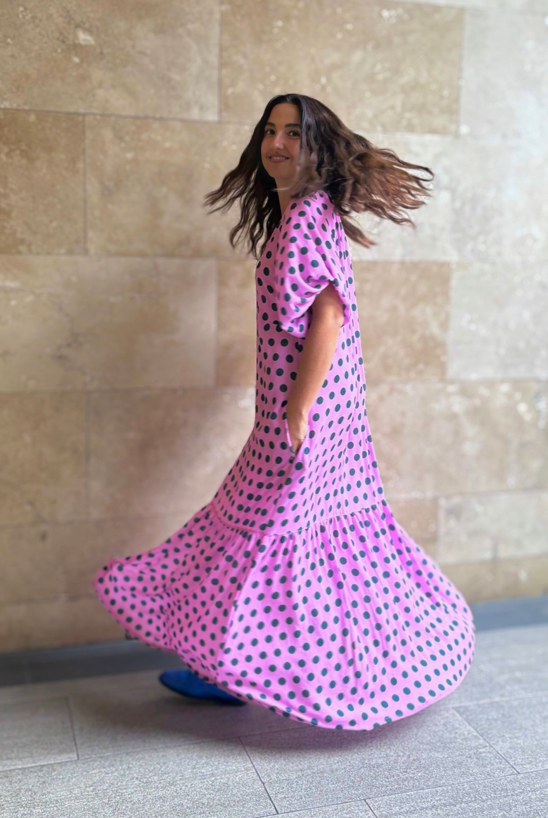 PRE VENTA VESTIDO PARADISE CIRCLE PINK