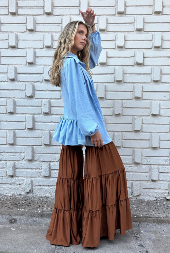 Blusa Gardenia Sky Blue