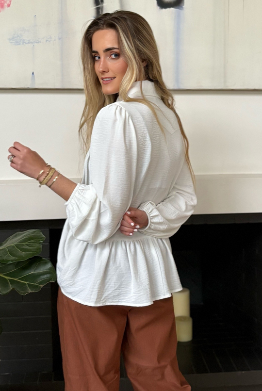 PRE VENTA BLUSA GARDENIA WHITE