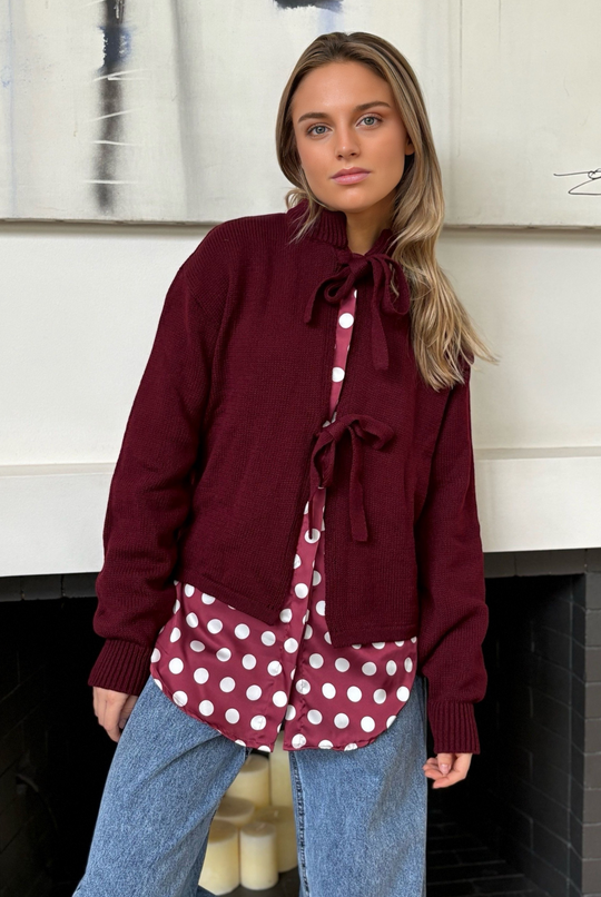 Chaleco Simone Burgundy