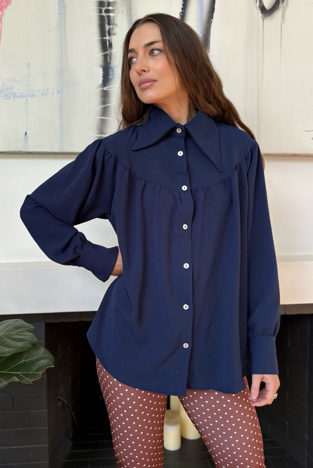 Blusa Gaspar Dark Blue