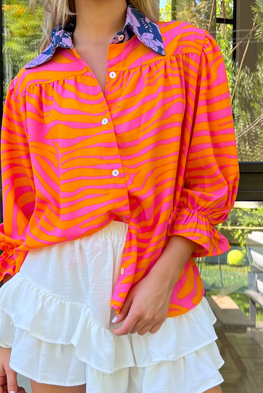 Blusa Rafaela Tiger Orange