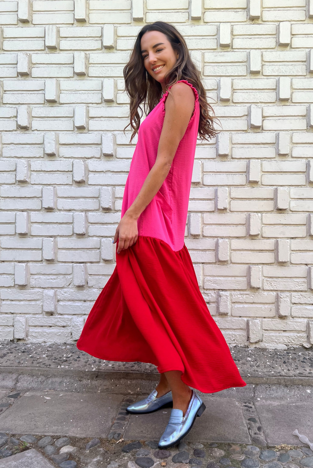 Vestido Italia Pink/Red