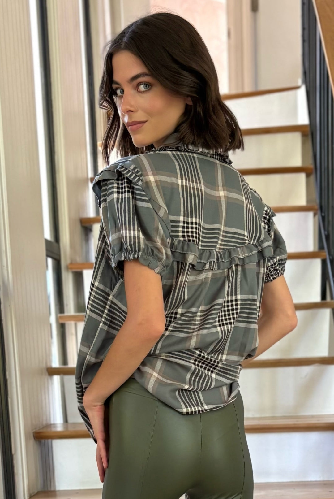 PRE VENTA Blusa Eleonor Cuadrille GREEN