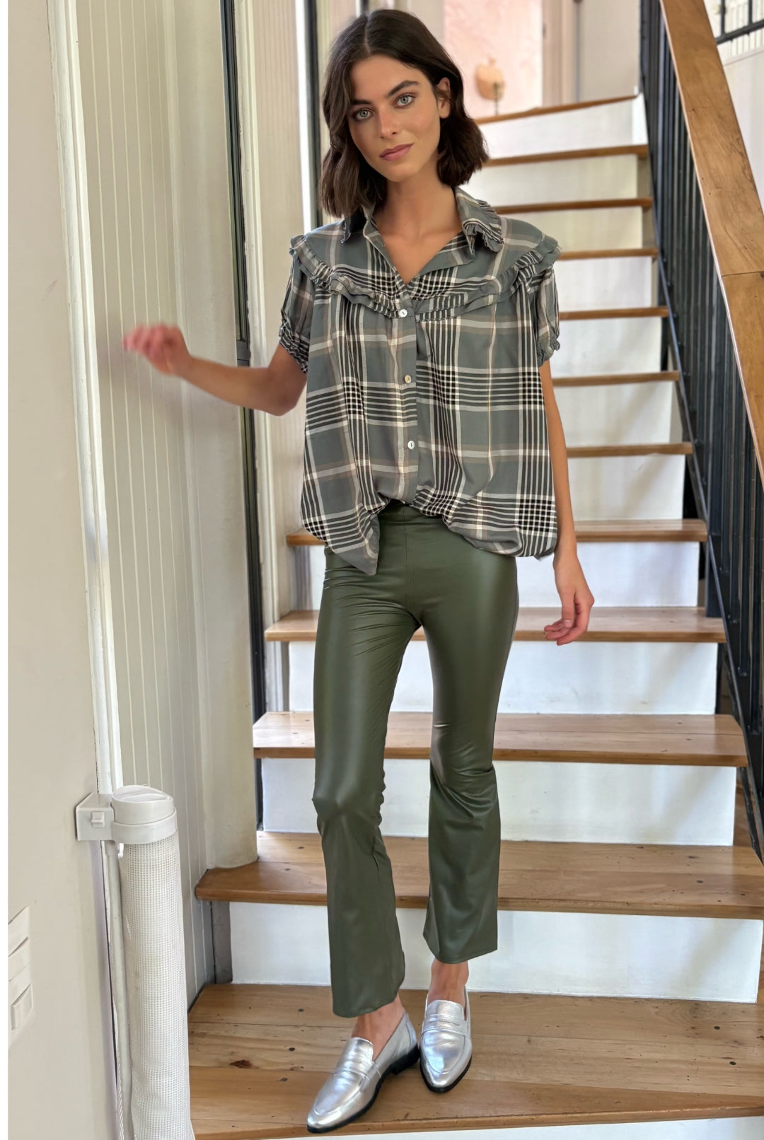 PRE VENTA Blusa Eleonor Cuadrille GREEN