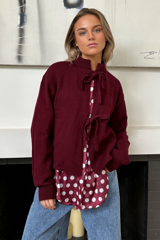 Chaleco Simone Burgundy
