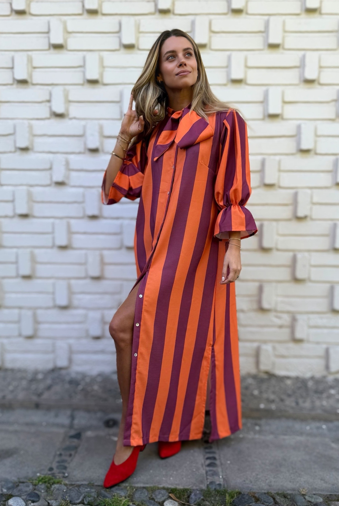 VESTIDO CAYETANA ORANGE