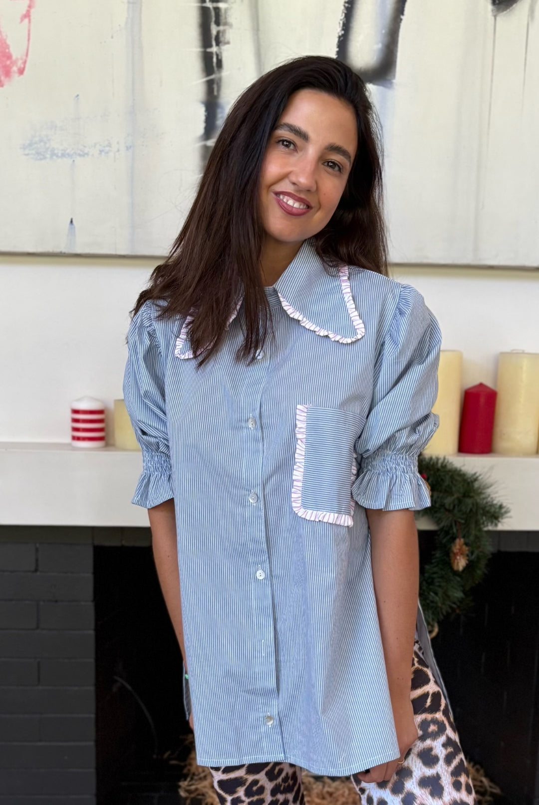 Blusa Málaga Rayas SKY BLUE