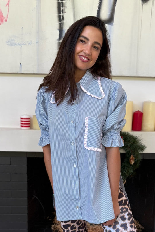 Blusa Málaga Rayas SKY BLUE