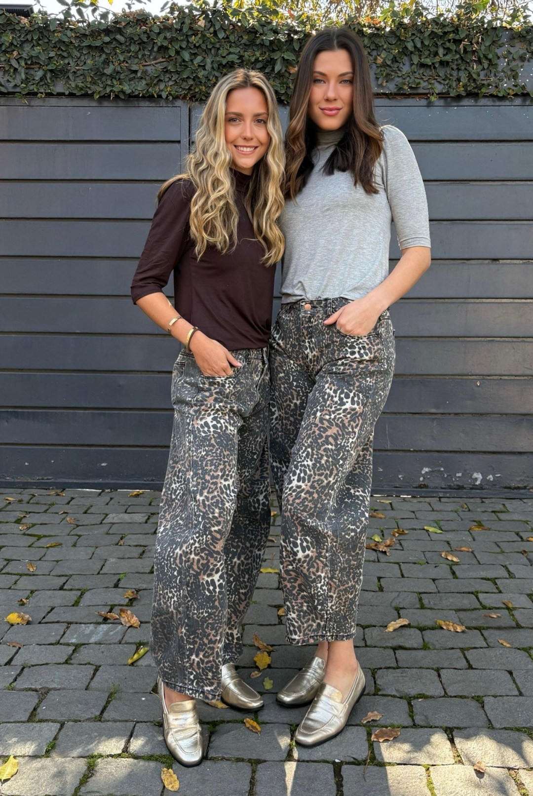 PRE VENTA JEANS BARREL LEOPARD