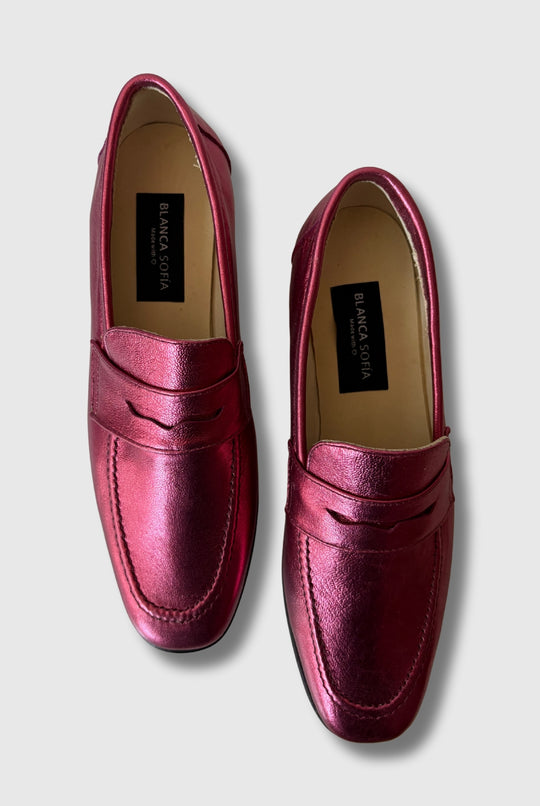 Mocasín Maia Dark Pink / Cuero