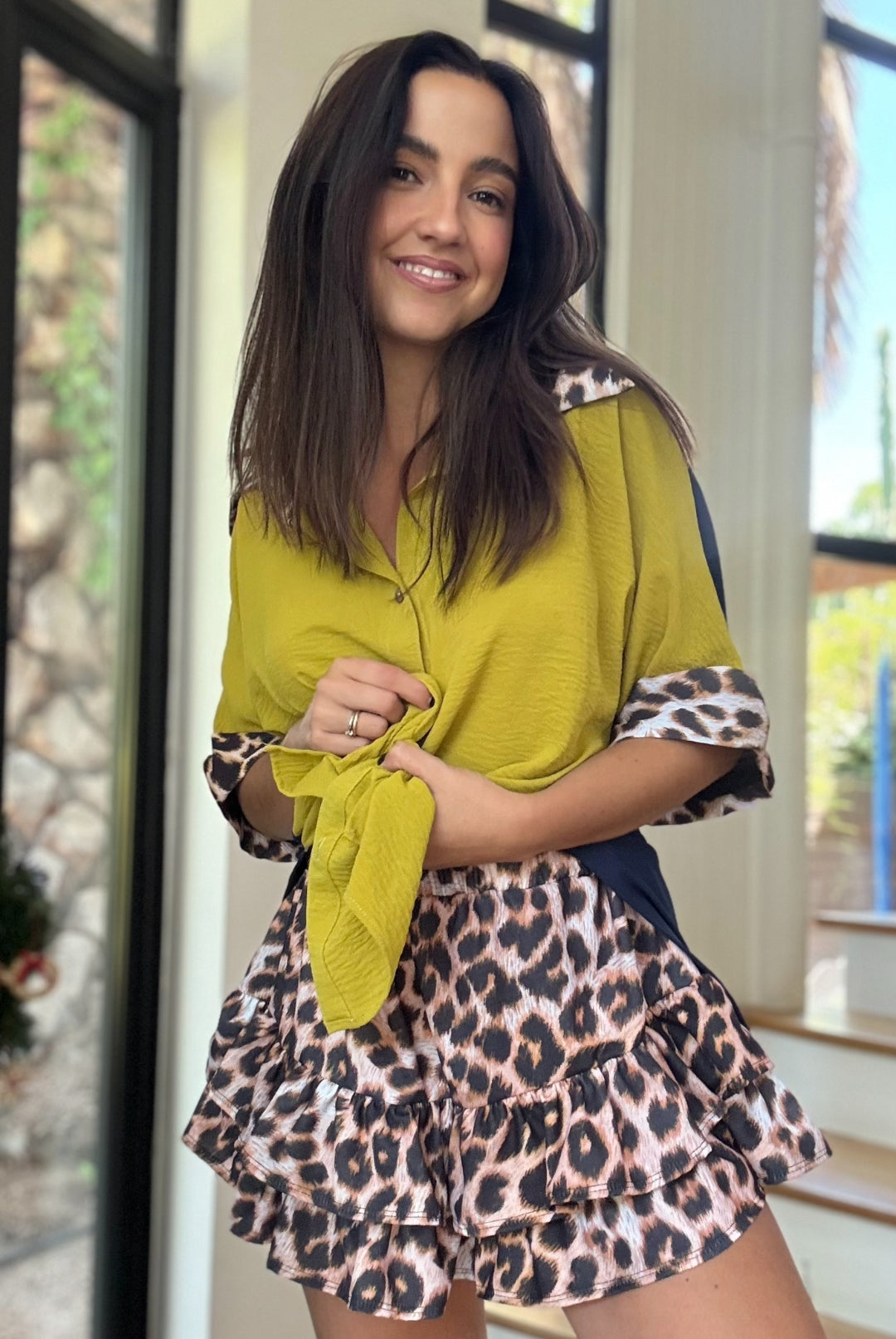 BLUSA ELOÍSE YELLOW / BLUE